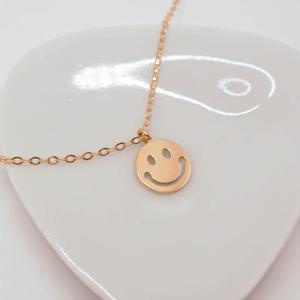 오팔하우스 14k 민자 스마일 목걸이 OPDN2325