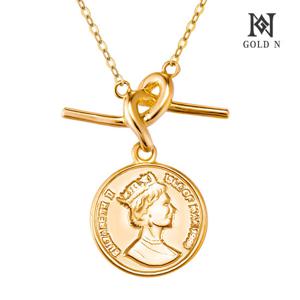 골드앤 18K 러빗 엘리자베스 코인 목걸이 YG