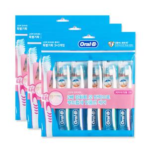 오랄비 고탄력 초미세모 칫솔 클래식 6개입 3ea