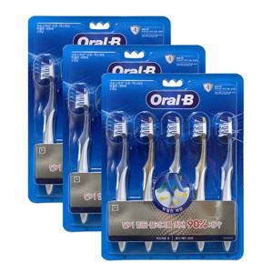오랄비 크로스액션 탁월한 세정력 칫솔 35모 (3+2개입) 3ea