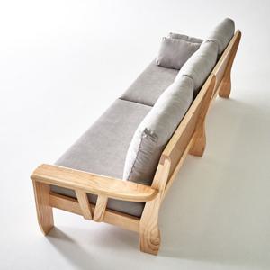 [더젠] 케인츠 아쿠아텍스 고급원목소파1(2+2인용,스툴별매)