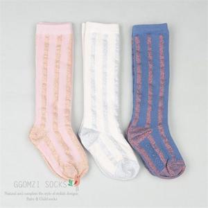 [꼼지]P글리터 니삭스(3족)세트/반장