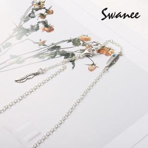 스와니 실버 깃털 마스크 스트랩 (M002002C/SILVER)