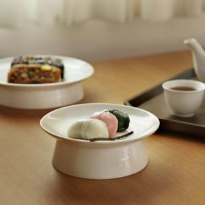 모루 도자기 소반 굽접시 6.5인치