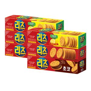 동서 리츠 오리지날+초코+레몬 x2개 총6개