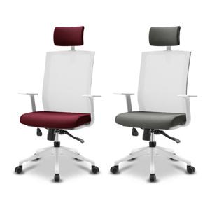 루디스 화이트 컴퓨터 책상의자 사무실 회의실 사무용의자