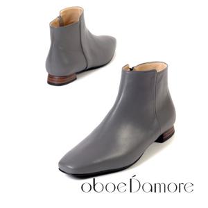 오보에다모르 스퀘어 양가죽 앵클부츠 OSB4542