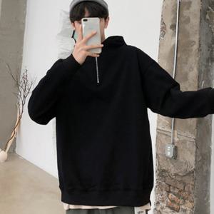 후노락 무지후드티 기모안감 하프집업 IS-ANR02