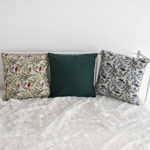 [무료배송]플라워 린넨 쇼파 쿠션 45x45 3매세트(솜포함)