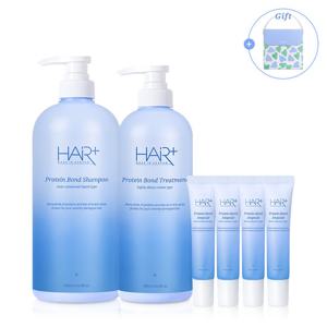 헤어플러스 극손상모 샴푸 트리트먼트 단백질 영양 클리닉 선물세트