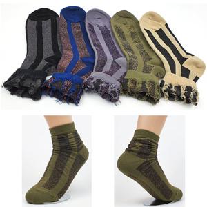 [3족세트] 국내제조 여성 라인 글리터양말/반짝이 포인트 패션