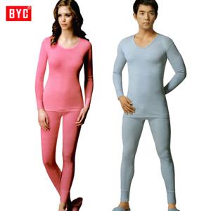 BYC커플기획면내복상하2벌[BYT6654/6656 남성+여성