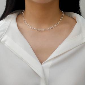 오팔하우스 925Silver 클립 체인 쵸크 목걸이 OPHEN1063