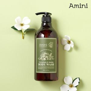 아미니 대용량 바디워시 플라워 테라피 제라늄 앤 자스민1000ml