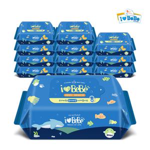 아이러브베베 비데물티슈 퓨어마린 30매X12팩 휴대리필형