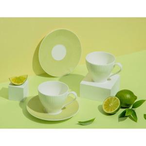 [한국도자기]  라임 커피세트 4p