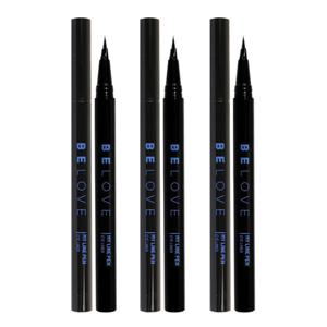 (3개)비러브 마이라인 펜 아이라이너 블랙 /안번지는 이지드로잉 선명발색 붓펜타입