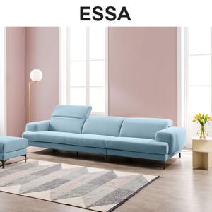 [에싸] 밀란 3.5인 헤드기능 카시미라 패브릭 소파+스툴