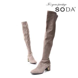 [소다 공식] SODA 여성 니하이 롱부츠 ALH903 TW32 (6cm)