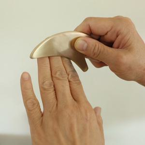 명성유기 방짜 브이 지압 괄사 (얼굴,두피,경락)