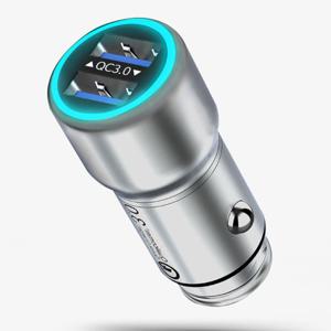 요이치 비숍 풀메탈 LED 점등 듀얼 차량용 고속충전기