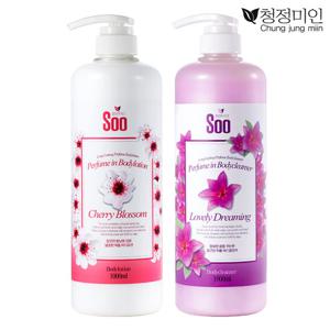 퍼퓸 체리블라썸 바디로션 1000ml+러블리드리밍 바디워시 1000ml