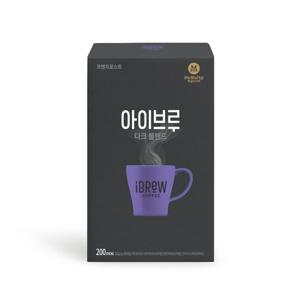 맥널티 블랙커피 아이브루 다크블렌드 200T