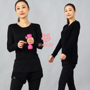 요가복 필라테스복 여성운동복 상의 슬림롱긴팔티 A6TL09P5