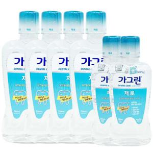 동아제약 가그린 제로 750ml x 4개 + 250ml x 2개
