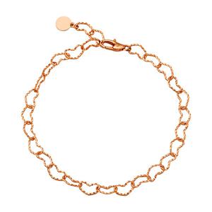 [제메이스] 14K 컷팅 하트 체인 팔찌