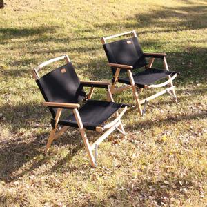 스노우아울 우드 로우 체어 블랙