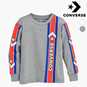 [컨버스]  테이핑 프린트티셔츠(긴팔)L EOF11QTS08 (키즈)