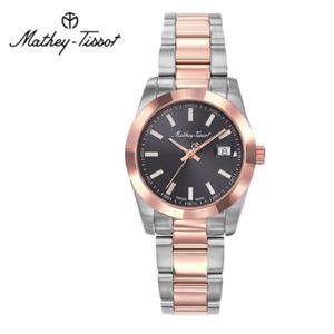 메티티솟 Mathey-Tissot 여성 메탈밴드시계 D450RN