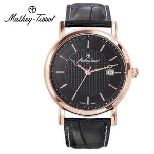 메티티솟 Mathey-Tissot 남성 가죽밴드시계 HB611251PN
