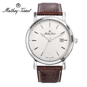 메티티솟 Mathey-Tissot 남성 가죽밴드시계 H611251AI