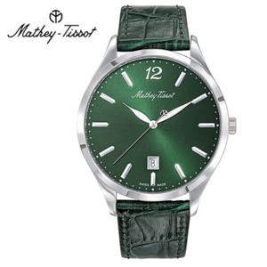 메티티솟 Mathey-Tissot 남성 가죽밴드시계 H411AV