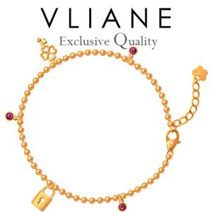 [브리앙] 18K 클로버 열쇠 루비 팔찌 (금팔찌,크리스마스,명품)