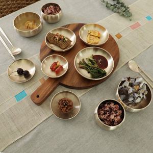 명성유기 방짜 궁중 2인 반상기세트 유기그릇 예단