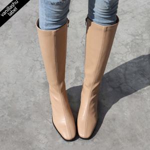 [바닐라슈] 릴리언 베이직 매직스판 롱부츠(6cm)