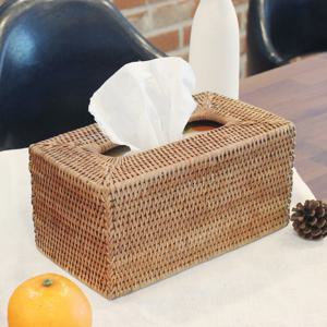 리얼 라탄 티슈케이스 휴지케이스 각티슈케이스