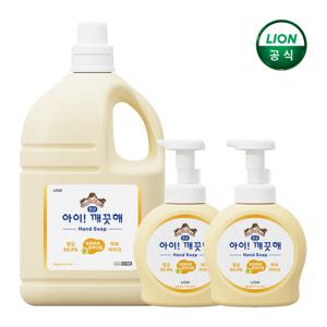 아이깨끗해 핸드워시 순 4.5Lx1개 + 순 공용기 490mlx2개
