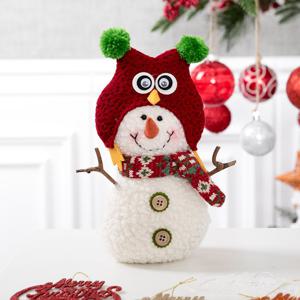 [2+1] 크리스마스 눈사람 인형 트리 장식 부엉이 사슴 23cm 2타입 꾸미기 소품 용품
