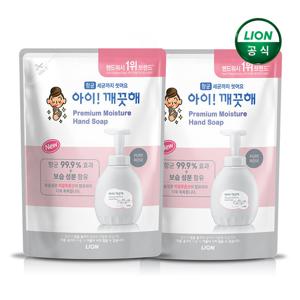 아이깨끗해 프리미엄 모이스처 퓨어로즈 400ml 리필 x 2개