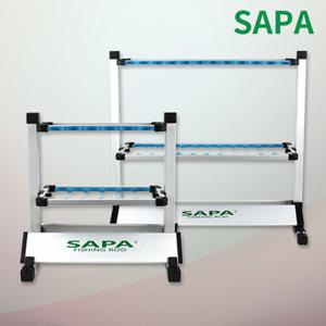 SAPA 낚시대 진열대 12대 소형 로드거치대 낚시거치대