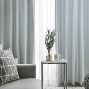 허그미 라이트그레이 암막커튼 커튼핀형 140x230cm