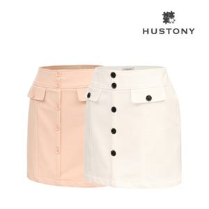 휴스토니 여성 스판 멀티버튼 골프치마 (26W02SK51)
