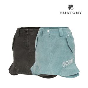 휴스토니 여성 면소재 프릴 골프치마 (26W02SK61)