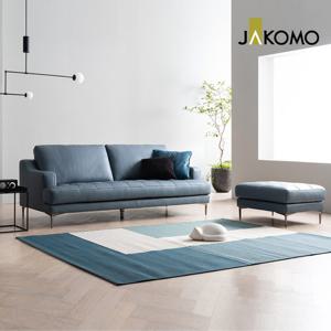 [자코모] 데이즈 3인 천연면피 소가죽 소파+스툴