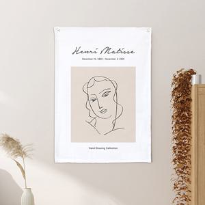 마티스 명화 가리개 패브릭포스터 커튼 50x70 드로잉