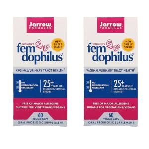 Jarrow 자로우 펨 도피러스 유산균 10억 여성용 60베지캡슐 2팩